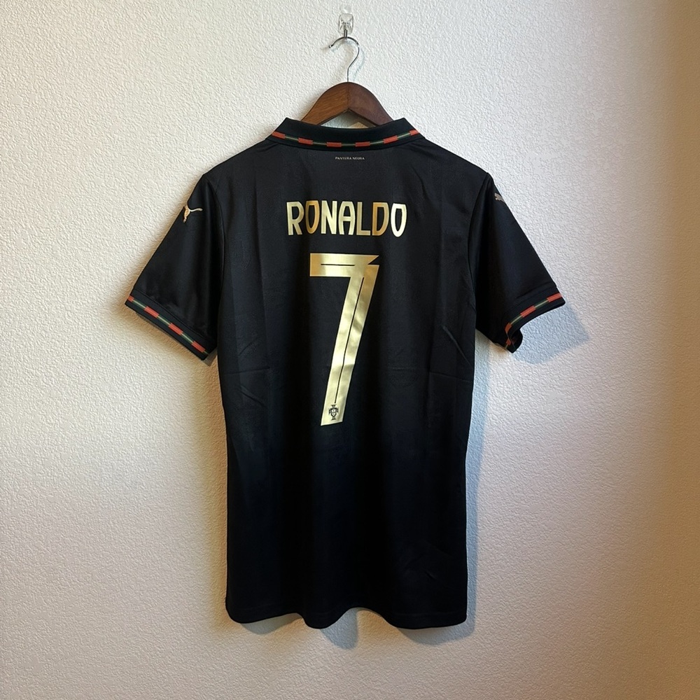 Portugal 2025 Special Black Panther Jersey - Ronaldo - Player Version (SlimFit)